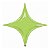 Balão Qualatex 20" - Shape Solto - Starpoint Verde Lima - 1 Un - Imagem 1