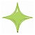Balão Qualatex 40" - Shape Solto - Starpoint Verde Lima - 1 Un - Imagem 1