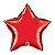 Balão Qualatex 20" - Estrela - Vermelho Rubi Metalizado Liso - 1 Un - Imagem 1