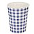 Copo de Papel 270ml Xadrez Azul Junina - 10 Un - Imagem 1