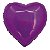 Balão Holográfico Coração com Canudo Pink 18" - Silver Plastic - 1 Un - Imagem 1