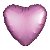 Balão Cromado Coração com Canudo Rosa 18" - Silver Plastic - 1 Un - Imagem 1