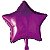 Balão Metalizado Estrela Com Canudo Pink 18" - Silver Plastic - 1 Unidade - Imagem 1