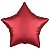 Balão Cromado Estrela com Canudo Vermelho 18" - Silver Plastic - 1 Unidade - Imagem 1