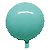 Balão Macaron Redondo com Canudo Azul Tiffany 18" - Silver Plastic - 1 Unidade - Imagem 1