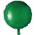 Balão Metalizado Redondo com Canudo Verde 18" - Silver Plastic - 1 Unidade - Imagem 1