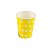 Copo Papel Poá Amarelo 270ml - 10 unidades - Imagem 1