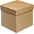 Caixa Cubo Kraft G 17x17x17cm - 10 Un - Imagem 1