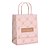 Sacola de Papel Ursinho Botone Rosa P 21,5x15x8cm - 10 Un - Imagem 1