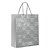 Sacola Premium com Relevo Prata Fosco M 26x31x10cm - 10 Un - Imagem 1