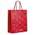 Sacola Premium Lisa Vermelha com Relevo G 34x38x15cm - 10 Un - Imagem 1
