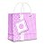 Sacola de Papel Laminado Baby Rosa PP 14x13x6cm - 50 Un - Imagem 1