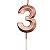 Vela Mini Design Rose Gold - Número 3 - 1 Un - Imagem 1
