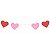 Bandeirola Corações Love 2,8m - 1 Un - Imagem 1