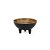Bowl Raso com Pé Madeira New Era P 25x25x13cm - 1 Un - Imagem 1