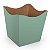 Cachepot G Pote 15 Color Verde Eucalipto - 10 Un - Imagem 1