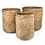 Cesta de Bambu Campeche - Kit com 3 Un - Imagem 1
