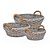 Cesta Oval Baixa Panda - Kit com 3 Un - Imagem 1