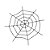 Teia de Aranha Decorativa Preta Halloween 1,38 Metros - 1 Un - Imagem 1