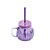 Copo com Canudo Abóbora Halloween Roxo - 1 Un - Imagem 1