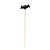 Pick Decorativo Halloween Morcego 12cm - 12 Un - Imagem 1