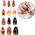 Unhas Postiças Autocolantes Noite de Halloween - Kit 12 Un - Imagem 1