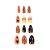 Unhas Postiças Autocolantes Noite de Halloween - Kit 12 Un - Imagem 2