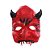 Máscara Demônio Vermelho Halloween - 1 Un - Imagem 1