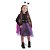 Fantasia Halloween Infantil - Viúva Negra Preto e Roxo 9 a 12 Anos - 1 Un - Imagem 1