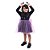 Fantasia Halloween Infantil - Viúva Negra Preto e Roxo 6 a 9 Anos - 1 Un - Imagem 2
