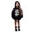 Fantasia Halloween Infantil - Poncho Esqueleto 9 a 12 Anos - 1 Un - Imagem 3