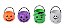 Balde Halloween Personagens Sortido 10cm - 1 Un - Imagem 1