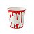 Copo Papel Halloween Sangue 210ml - 20 Un - Imagem 1