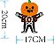 Enfeite de Mesa Halloween Esqueleto Cabeça de Abóbora 20x17cm - 2 Un - Imagem 2