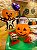 Enfeite de Mesa Halloween Esqueleto Cabeça de Abóbora 20x17cm - 2 Un - Imagem 3