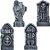 Lápide Halloween Diversos 40cm - 4 Un - Imagem 1