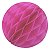 Enfeite de Papel Globo 21cm Pink - 1 Un - Imagem 1
