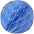 Enfeite de Papel Globo 48cm Azul Claro - 1 Un - Imagem 1