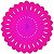 Enfeite de Papel Margarida Fiorata 63cm Pink - 1 Un - Imagem 1
