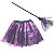 Kit Fantasia Halloween Infantil - Saia com Vassoura - 2 Peças - Imagem 2