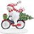 Decoração em Resina Boneco de Neve na Bicicleta 18cm - 1 Un - Imagem 1