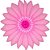 Enfeite de Papel Margarida Primavera Rosa Choque com Pink - 1 Un - Imagem 1