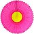 Enfeite de Papel Girassol 42cm Pink com Amarelo - 1 Un - Imagem 1