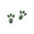 Aplique em E.V.A. com Glitter Patas de Coelho 5cm Verde - 10 Un - Imagem 2