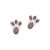 Aplique em E.V.A. com Glitter Patas de Coelho 5cm Rosa - 10 Un - Imagem 2