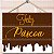 Placa de MDF 3 Partes Chocolate Feliz Páscoa - 1 Un - Imagem 1
