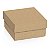 Mini Caixa Quadrada Lisa Kraft P 6,5x6,5x3,5cm - 10 Un - Imagem 1