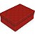Caixa Retangular com Tampa Luxúria Vermelho G 46x33x14cm - 10 Un - Imagem 1