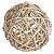 Enfeite Bola Rattan com Glitter Nude 10cm - 1 Un - Imagem 1