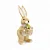 Coelho Decorativo de Rattan com Laço e Ovos Banoffee 41cm - 2 Un - Imagem 1